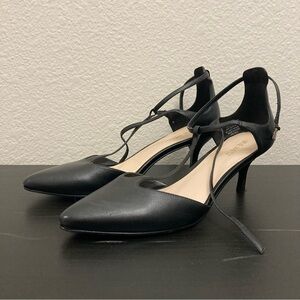 Nine West Strappy Heels - Black/Cream - Size 8